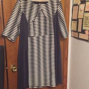 Modern Emma and Michelle navy dress